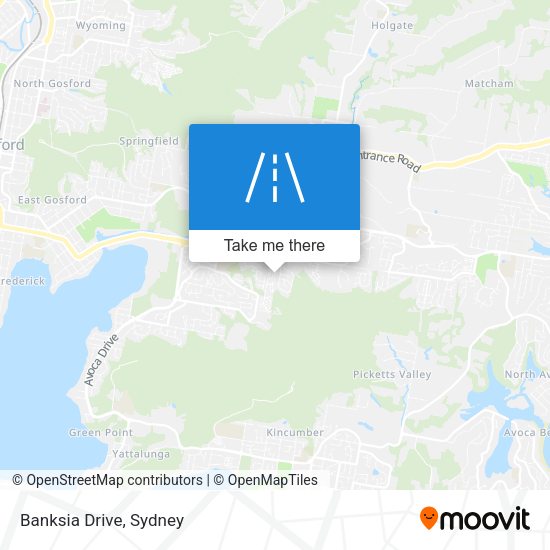 Banksia Drive map