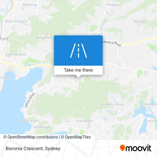 Boronia Crescent map