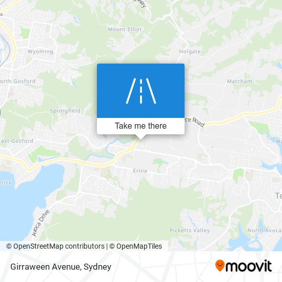 Girraween Avenue map