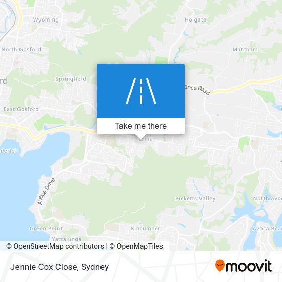 Jennie Cox Close map