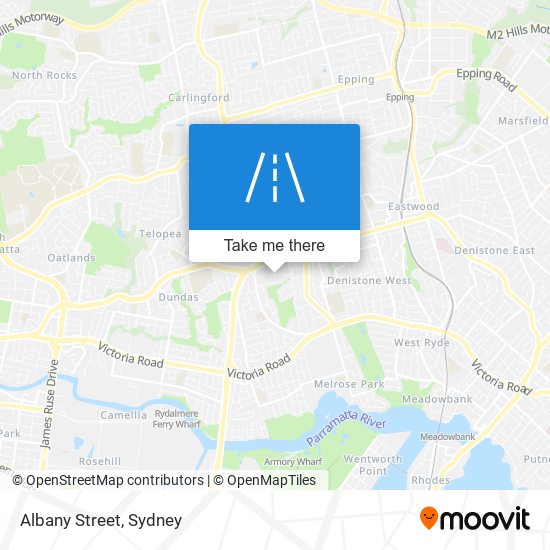 Mapa Albany Street