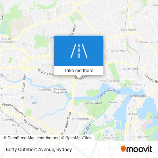 Betty Cuthbert Avenue map