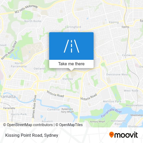 Kissing Point Road map