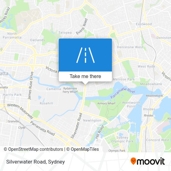 Silverwater Road map
