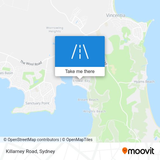 Killarney Road map