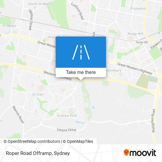 Roper Road Offramp map