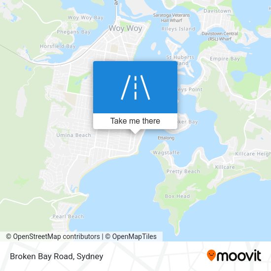 Broken Bay Road map