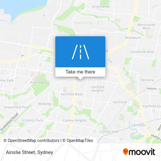 Ainslie Street map