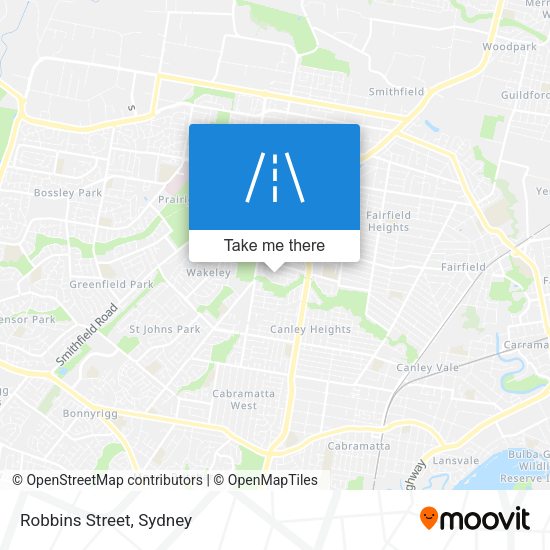 Robbins Street map