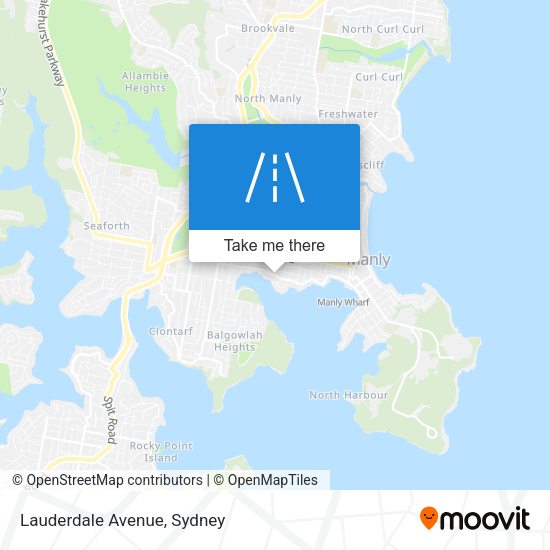 Lauderdale Avenue map