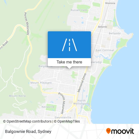 Balgownie Road map