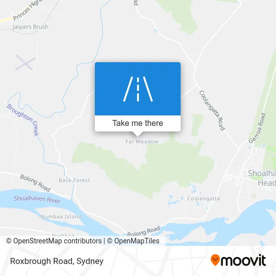 Mapa Roxbrough Road