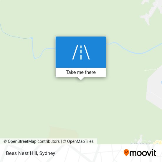 Bees Nest Hill map