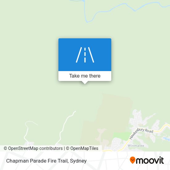 Chapman Parade Fire Trail map