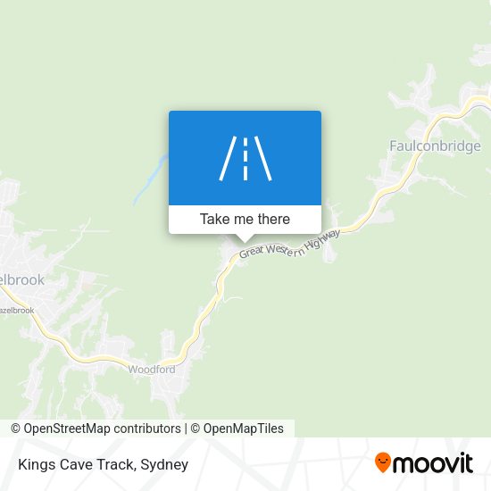 Kings Cave Track map