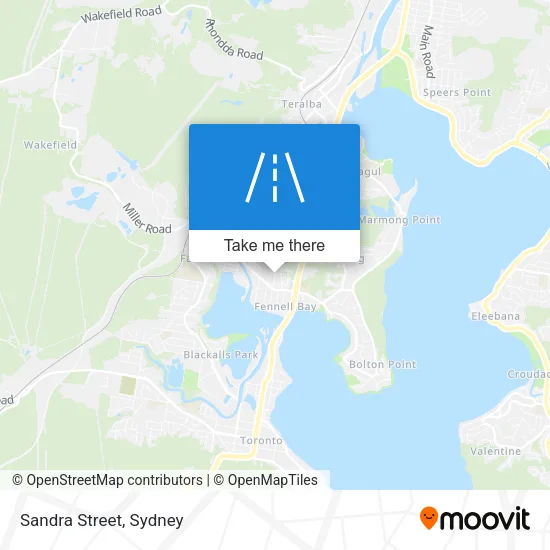 Mapa Sandra Street