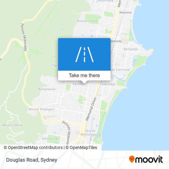 Douglas Road map