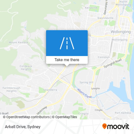 Mapa Arkell Drive