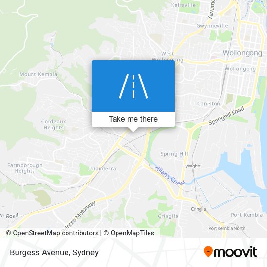 Burgess Avenue map