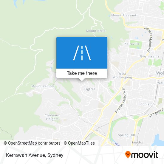 Kerrawah Avenue map