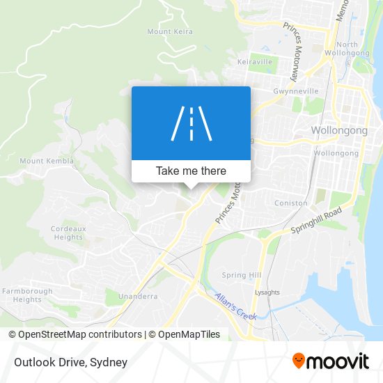 Outlook Drive map