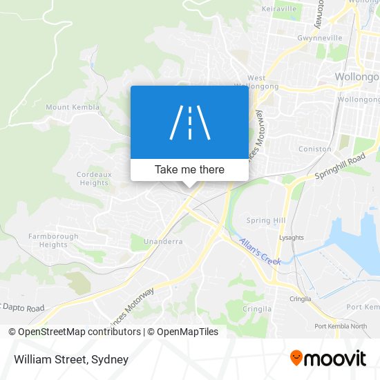 William Street map