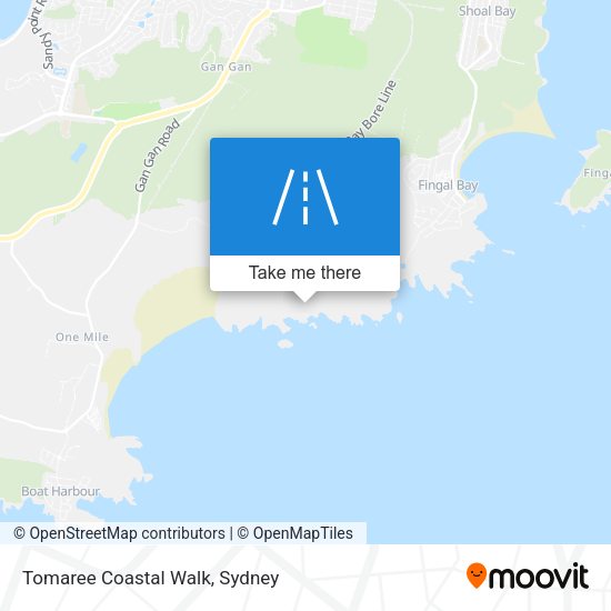 Tomaree Coastal Walk map