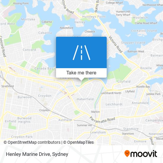 Henley Marine Drive map