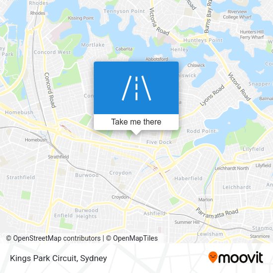 Kings Park Circuit map
