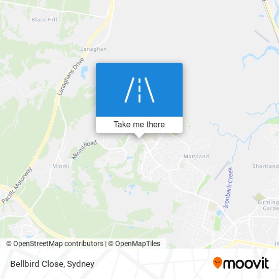 Bellbird Close map