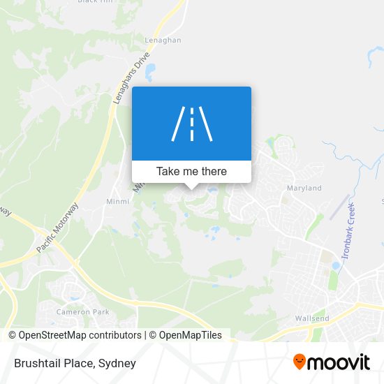 Brushtail Place map
