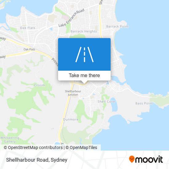 Shellharbour Road map