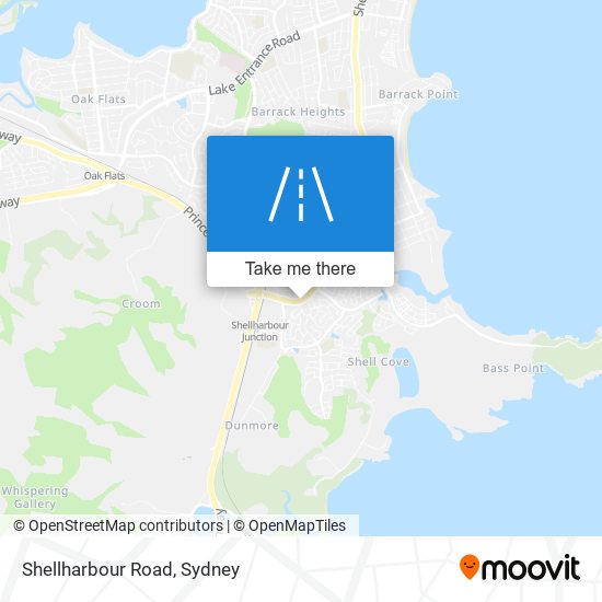 Mapa Shellharbour Road