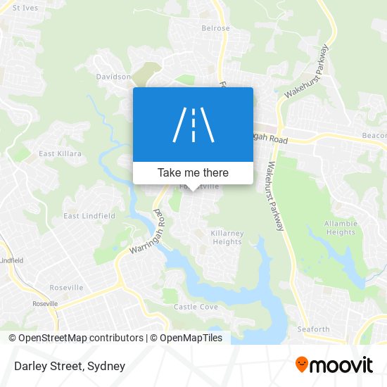 Darley Street map