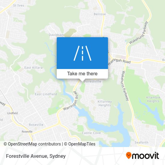 Forestville Avenue map