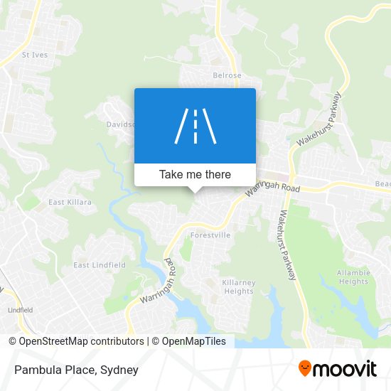 Pambula Place map