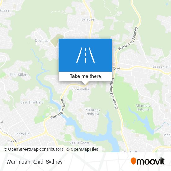 Mapa Warringah Road