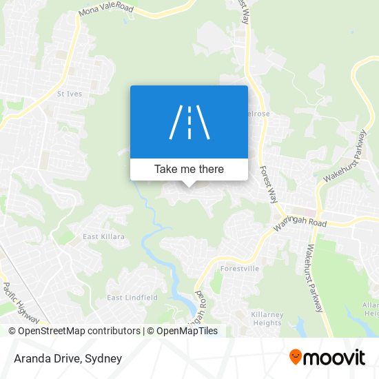 Aranda Drive map