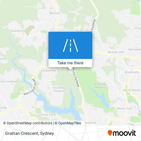 Grattan Crescent map