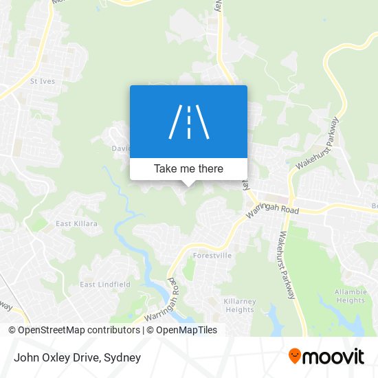 John Oxley Drive map