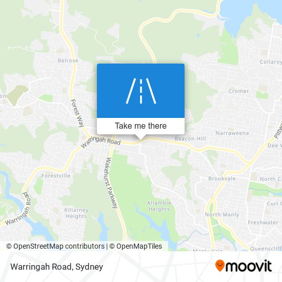 Mapa Warringah Road