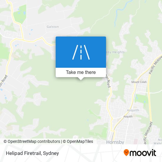 Helipad Firetrail map