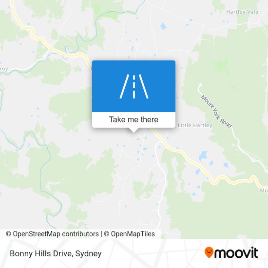 Bonny Hills Drive map