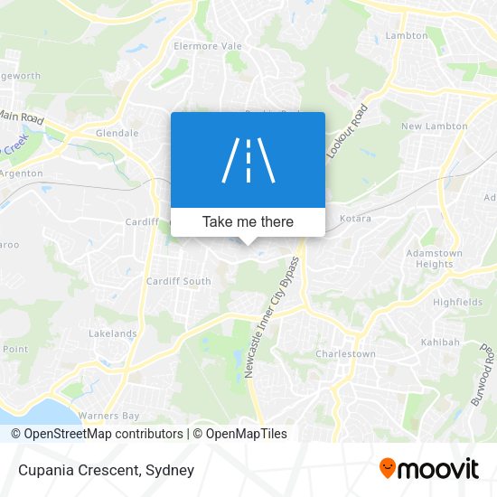 Cupania Crescent map