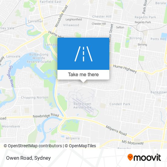 Mapa Owen Road