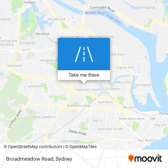 Broadmeadow Road map