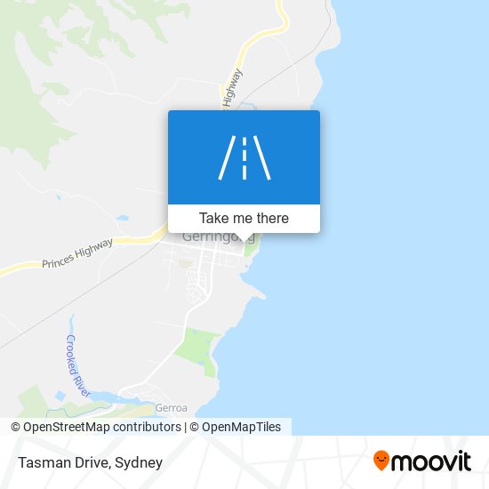 Mapa Tasman Drive