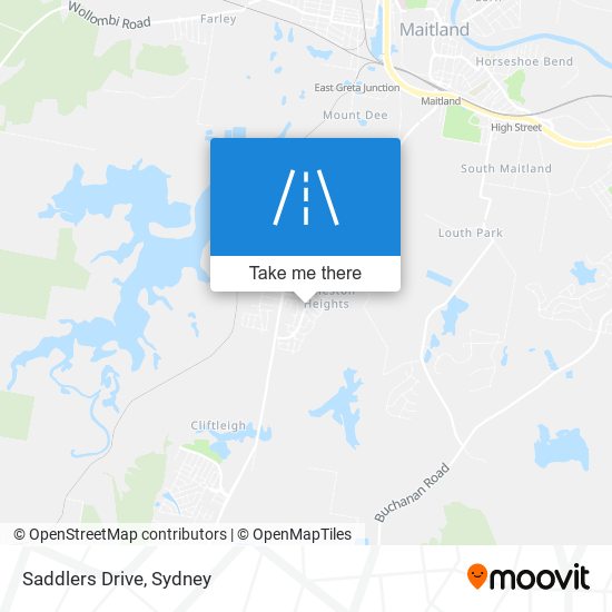 Saddlers Drive map