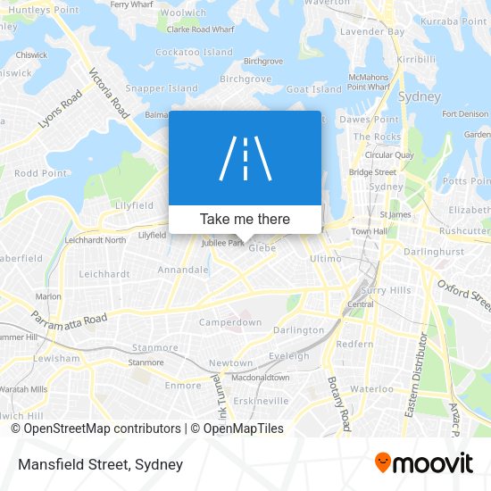 Mansfield Street map