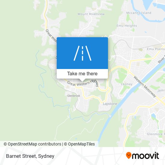Mapa Barnet Street